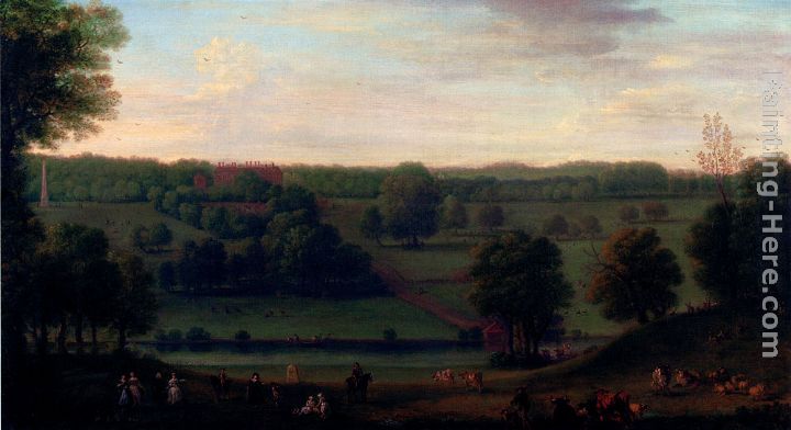 A View Of Cassiobury Park painting - John Wootton A View Of Cassiobury Park art painting
